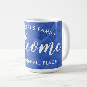 Modern Navy Blue Personalised Coffee Mug