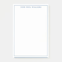 Modern Navy Blue Professional Thin Border Line