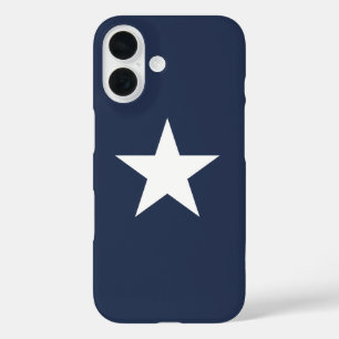 Modern Navy Blue Star Mark iPhone 16 Case