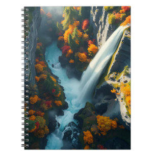 Modern Navy & Gold Abstract Mountain Peak – Luxury Notebook