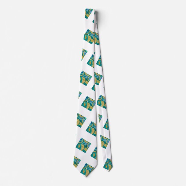 Modern Neck Tie Octopus Design (Front)