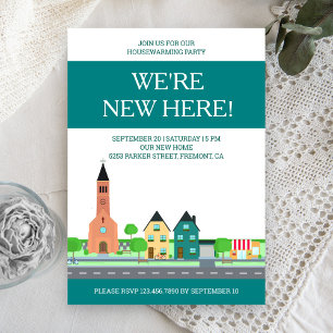 Modern Neighbourhood Housewarming Party Invitation