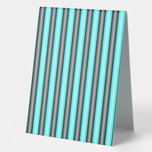 Modern Neon Blue and Black 3D Metal Effect Stripes