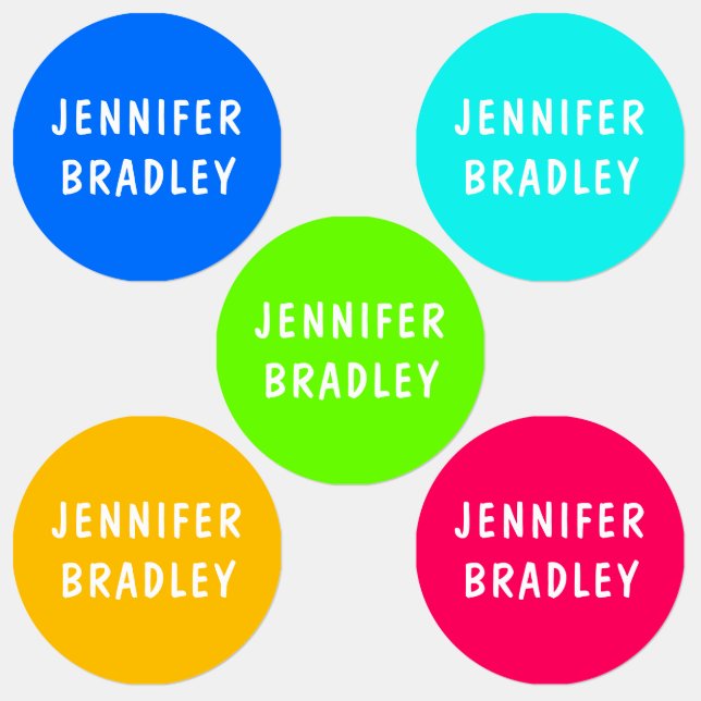 Modern Neon Boy Girl Custom Personalised Name (Group)