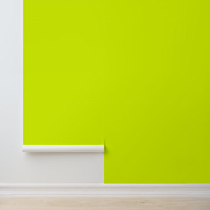 Modern neon chartreuse green bright solid plain wallpaper