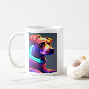 Modern Neon Coloured Dog     Coffee Mug