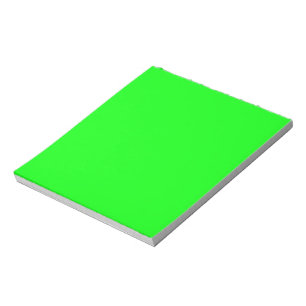 Modern neon green screen bright solid plain cool notepad