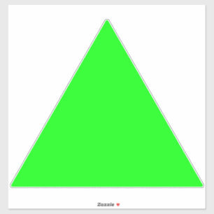 Modern neon green screen Large triangle arrow