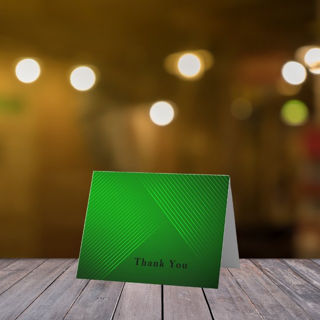 Modern Neon Green Thank You Card (Creator Uploaded)