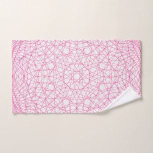 Modern Neon Grid Hand Towel – Customisable