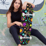 Modern Neon Paisley Floral Pattern Skateboard<br><div class="desc">This modern design features a colorful neon paisley floral pattern #skate #skateboard #skater #skateboarding #sports #fun #outdoor #games #gifts #gift #giftsforher #girly</div>