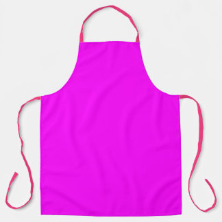 Modern Neon Pink Magenta All-Over Print Apron