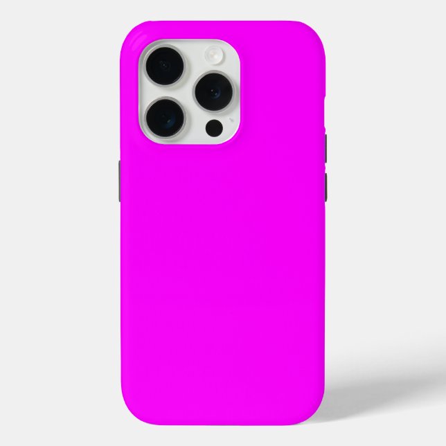 Modern Neon Pink Magenta iPhone / iPad case (Back)