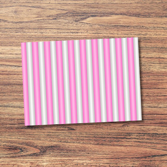 Modern Neon Pink Stripes with 3D Effect Post-it Notes (Creator Uploaded)