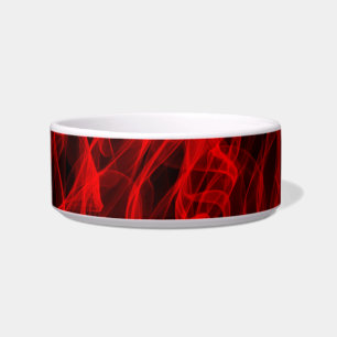 Modern Neon Red Curved Lines - COOL Bowl