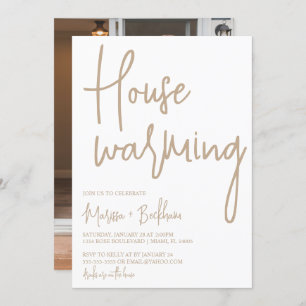 Modern Neutral Housewarming Invitation