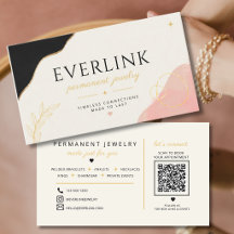 Modern Neutral Permanent Jewellery Artist QR Code