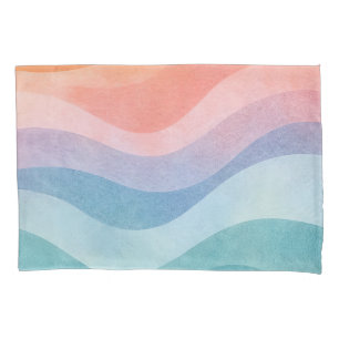 Modern Neutral Wave • Minimalist Deco • Trendy Pillowcase
