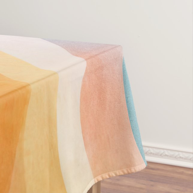 Modern Neutral Wave • Minimalist Deco • Trendy Tablecloth (In Situ)