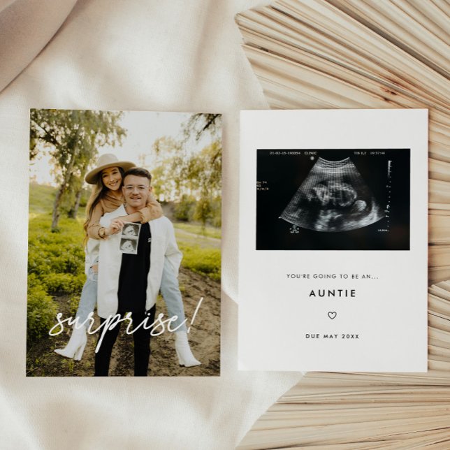 Modern New Auntie/Grandparents/Nana Pregnancy Announcement (Creator Uploaded)