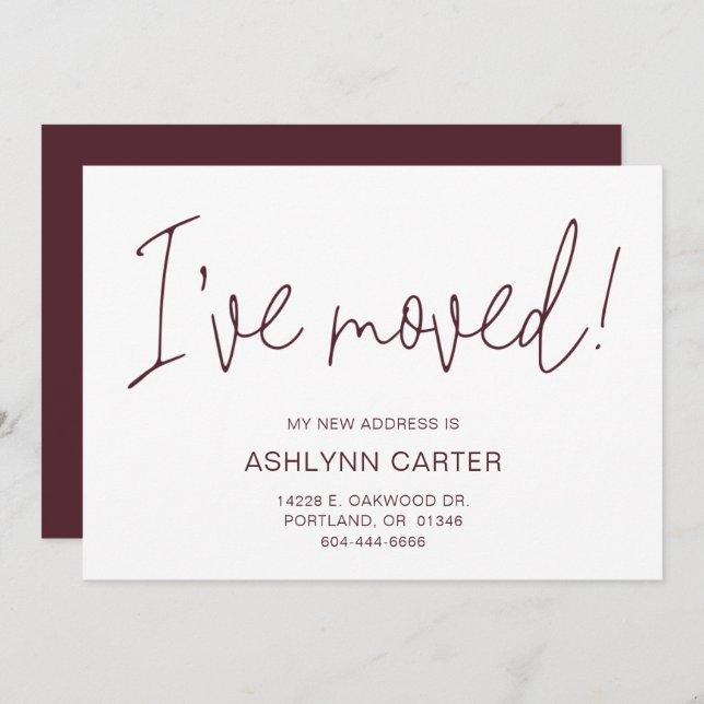 Modern New Home Announcement (Front/Back)