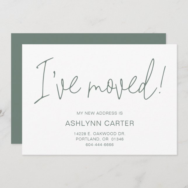 Modern New Home Announcement (Front/Back)