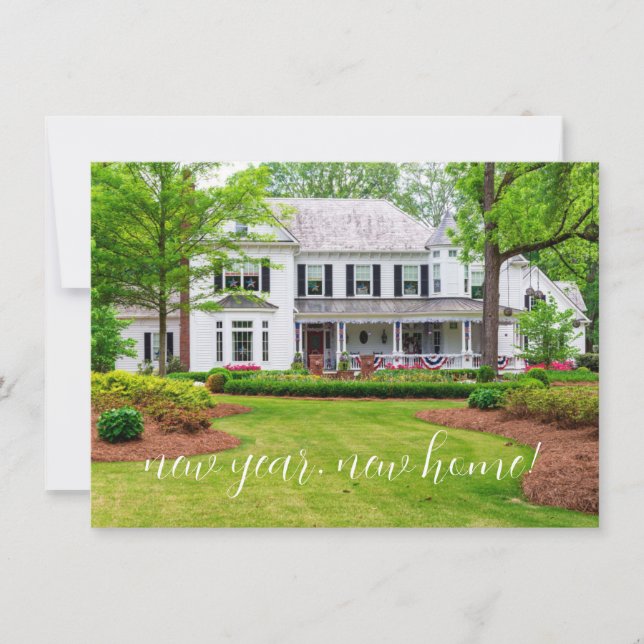 Modern New Home Moving Photo Announcement (Front)