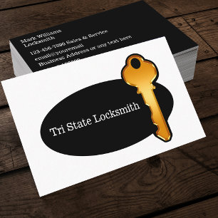 Modern New Locksmith Business Cards