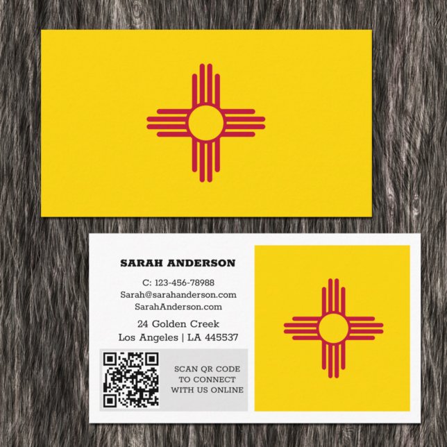 Modern New Mexico Business Card, Flag / USA Business Card (Creator Uploaded)