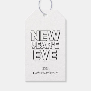 Modern New Year’s Eve Party Gift Tags