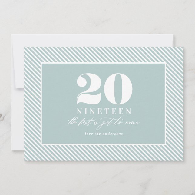 Modern new year typographic holiday (Front)