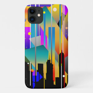 Modern New York Geometrical Shapes Abstract iPhone 11 Case
