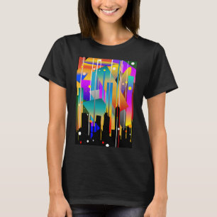 Modern New York Geometrical Shapes Abstract T-Shirt