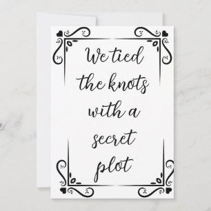 modern newlyweds elopement announcements