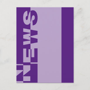 Modern NEWS Banner + your backgr. & ideas Postcard