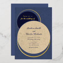 Modern Night Geometric Circles Wedding