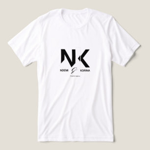 Modern NK Monogram Logo - Ndemi & Korina Creative Tri-Blend Shirt