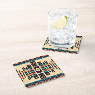 Modern Nomad Square Paper Coaster