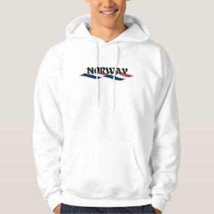 Modern norway scandinavia Flag Country Souvenir Hoodie