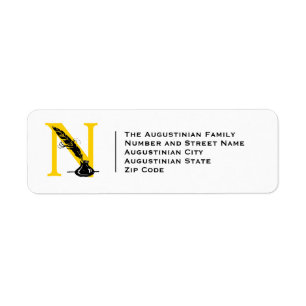 Modern NOTARY AGENT Return Address Label