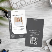 Modern Notary Public Lone Signing Agent Grey