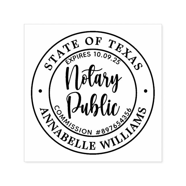 Modern Notary Public  Self-inking Stamp (Design)
