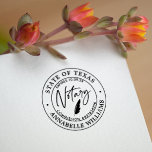 Modern Notary Public  Self-inking Stamp