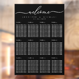 Modern numbers for table Welcome to the wedding