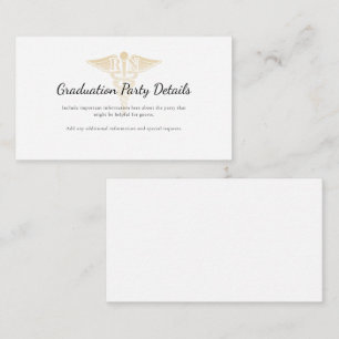 Modern Nurse Pinning Graduation Ceremony Enclosure Card