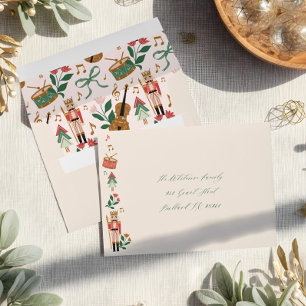 Modern Nutcracker Christmas Ballet Festive Music Envelope