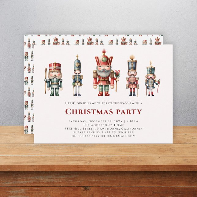 Modern nutcracker Christmas's party    Invitation (Creator Uploaded)