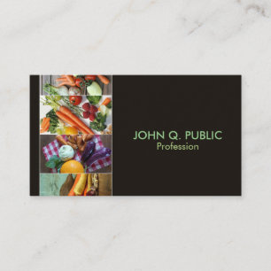 Modern Nutritionist Healthy Life Vegetables Business Card