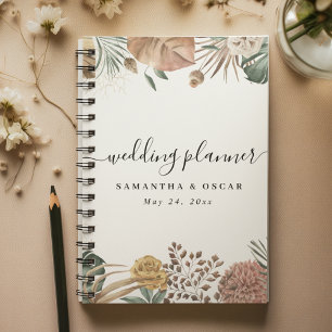 Modern Oasis Watercolor Flowers & Leaves Frame Planner