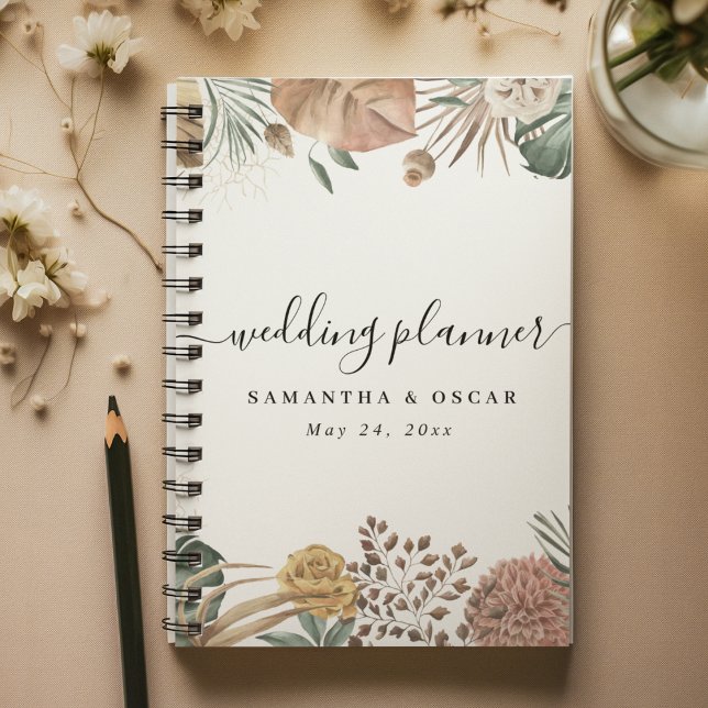 Modern Oasis Watercolor Flowers & Leaves Frame Planner (Creator Uploaded)